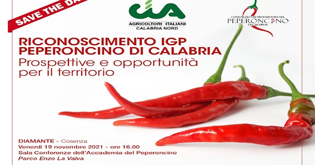Igp al Peperoncino di Calabria. Prospettive e opportunità al centro dell’evento Cia del 19 novembre a Diamante