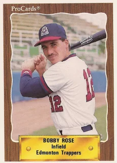 Bobby Rose 1990 Edmonton Trappers card