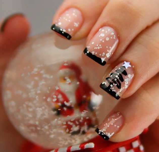 DISEÑO DE UÑAS - MANICURE NAVIDEÑO by maquillajebellezamujer.blogspot.com