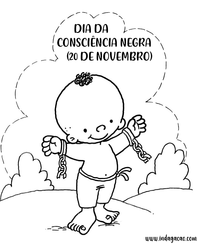Desenhos Consciência Negra (20 de novembro) para colorir; imprimir