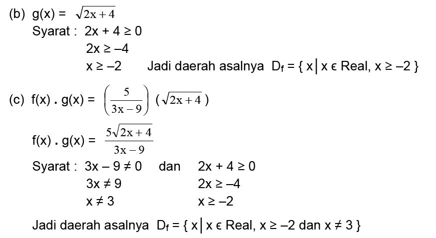 Operasi Aljabar Fungsi