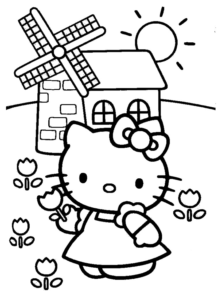 Download Hello Kitty Coloring Pages | Realistic Coloring Pages