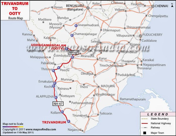 Tamilnadu Tourism: Ooty - Maps