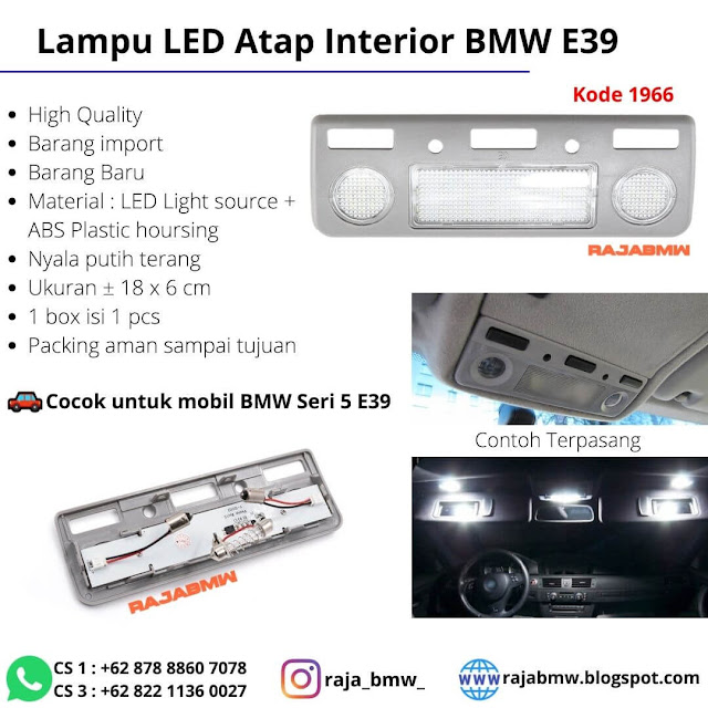 Lampu LED Atap Interior BMW E39