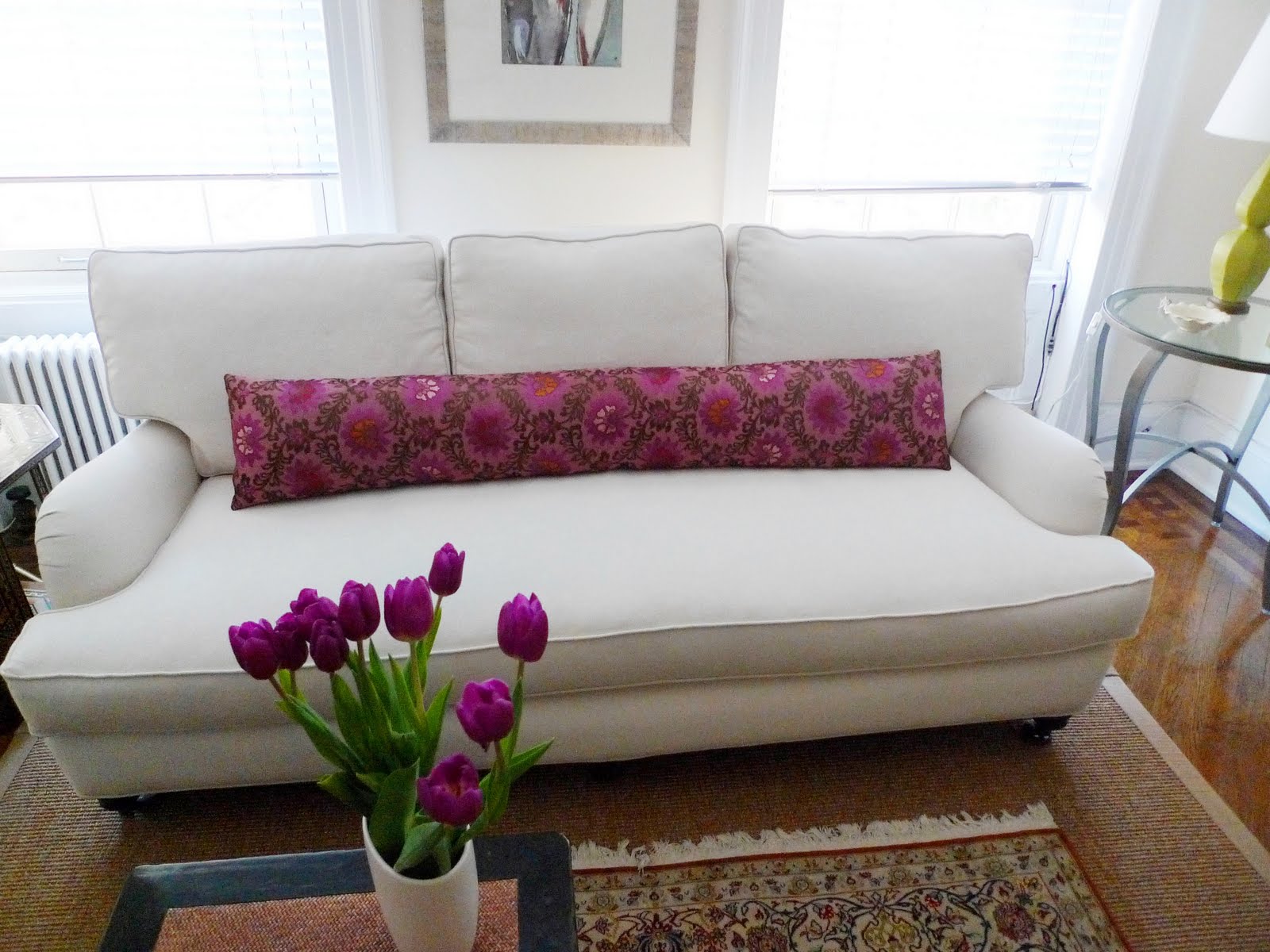 COCOCOZY: BEFORE & AFTER: MICRO MAKEOVER - ANATOMY OF A NYC SOFA REDO!