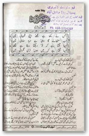 Jab wo pathar moum hua novel Nazia Kanwal Nazi 