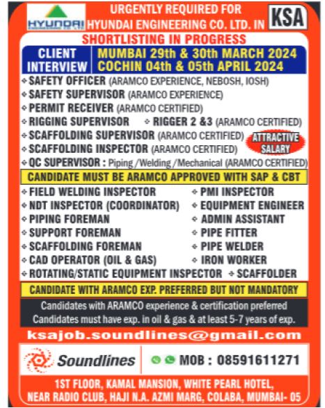 13 March 2024 - Assignment Abroad Times Gulf Jobs Openings