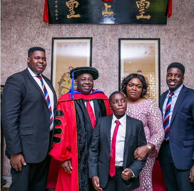 Ovation CEO , Dele Momodu and family Honored Doctorate Degree In Ghana 