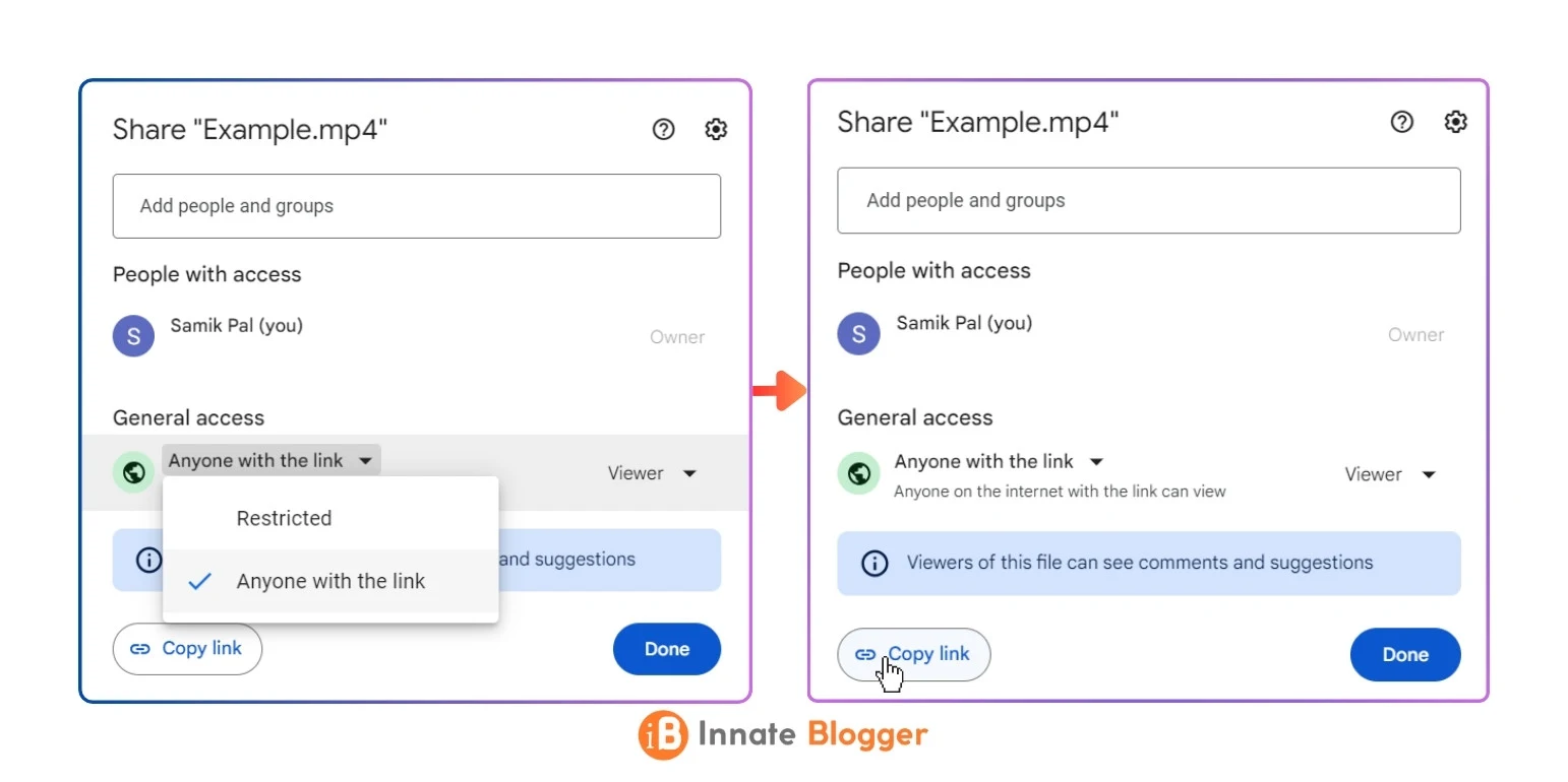 How to Copy Share Link from Google Drive