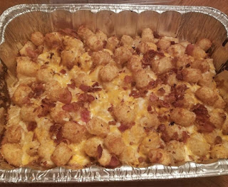 CHICKEN BACON RANCH TATER TOT CASSEROLE