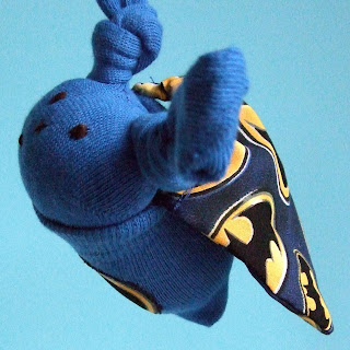 Batman sock bunny