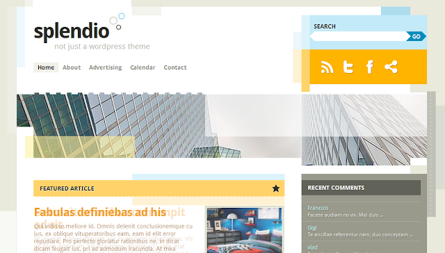 Free WordPress 3.1 Theme Splendio