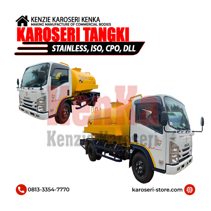 Dealer ISUZU Pembuat Karoseri Sedot Tinja - Sedot Lumpur - Sedot Banjir - Vaccum