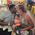 Actress Uche Nnanna & husband share a kiss..