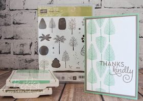 Make In A Moment Thank You Card With The New Totally Trees Stamp Set from Stampin' Up! UK