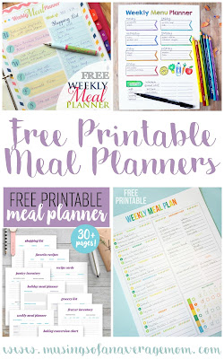 free menu planners