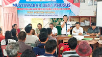 Camat Garoga Hadiri Musdes Pembentukan Koperasi Desa Merah Putih di Desa Gonting Garoga 