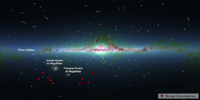 novas galáxias satélites anãs recém descobertas