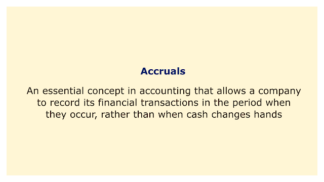 An essential concept in accounting that allows a company to record its financial transactions in the period when they occur.