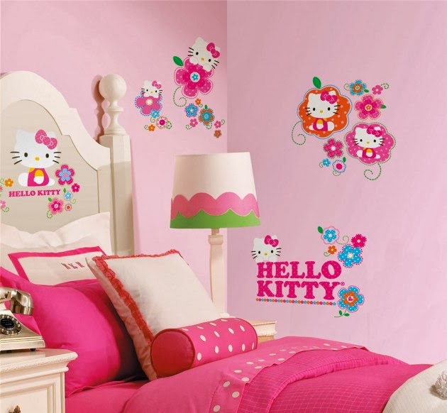 Foto Hello Kitty Jadi Inspirasi Kamar Tidur Nuansa Pink