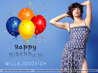 birthday quotes, milla jovovich, photos, curvy actress exposing her clean [armpit] in sexy dress