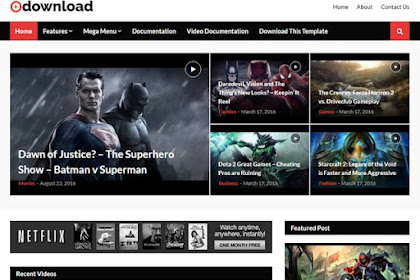 Video Download Blogger Template
