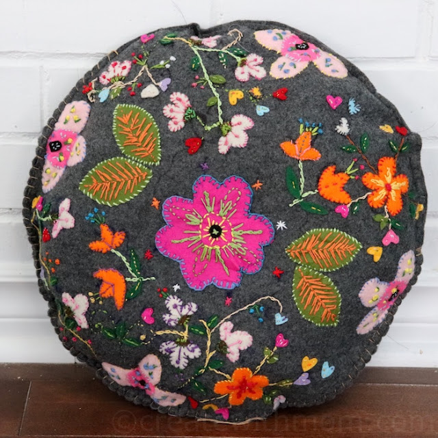 embroidery pillow