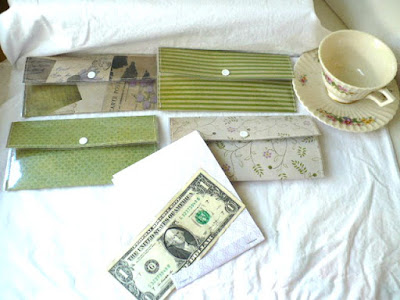 Laminted Cash Envelopes with Snap Closure