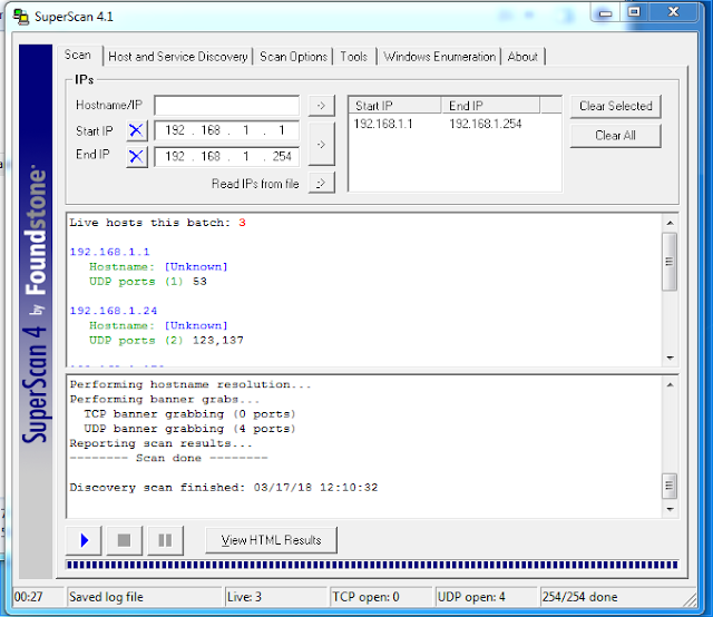 kiểm tra thông NetBios,