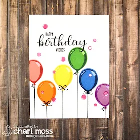 Sunny Studio Stamps: Breakfast Puns Born To Sparkle Birthday Balloon Cards by Chari Moss