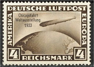 Germany Polar flight Zeppelin stamp 1 Mark