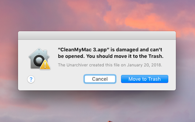 How to solve CleanMyMac damaged and needs to be moved to the trash