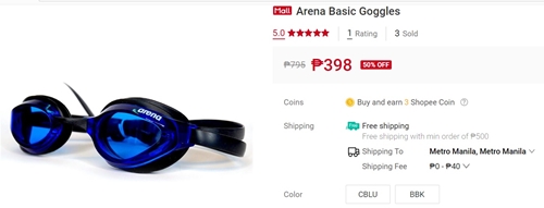 Arena Basic Goggles