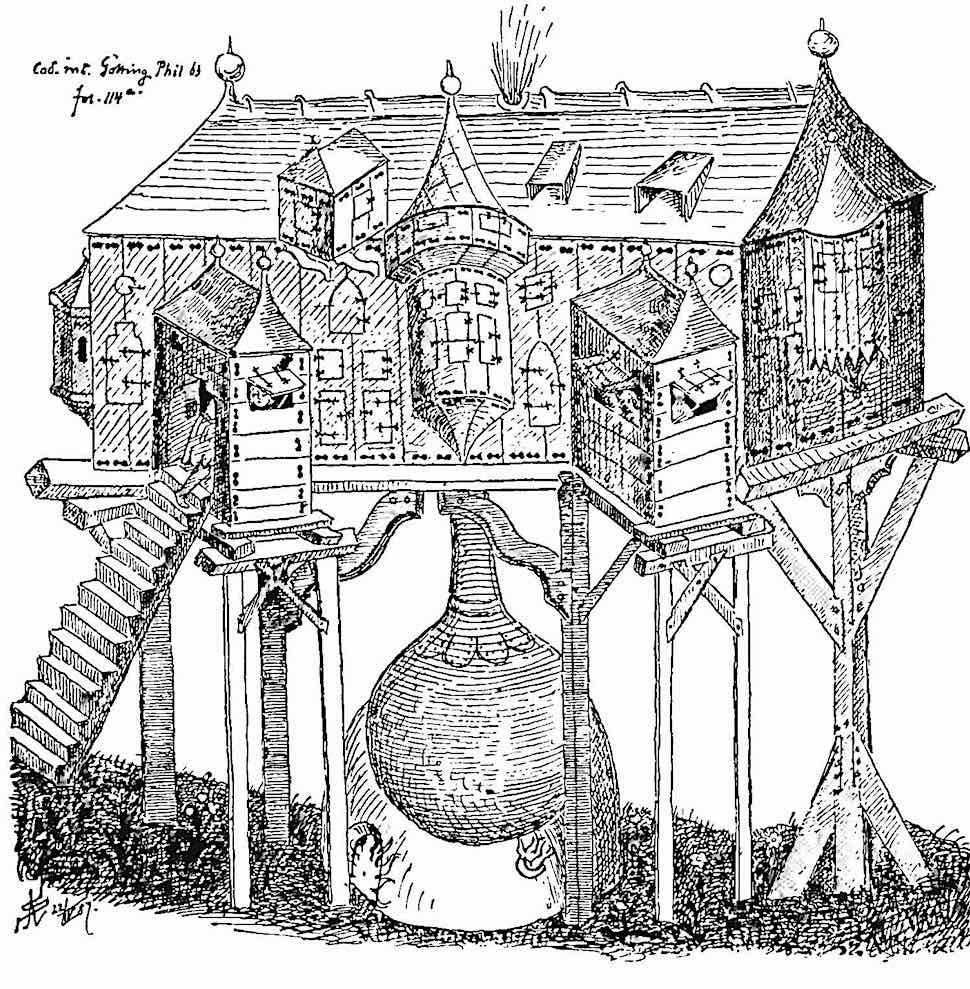 a 1405 steam bath in Europe, an illustration