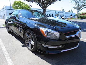 Mercedes-Benz SL63 AMG bumper repair at Almost Everything Auto Body
