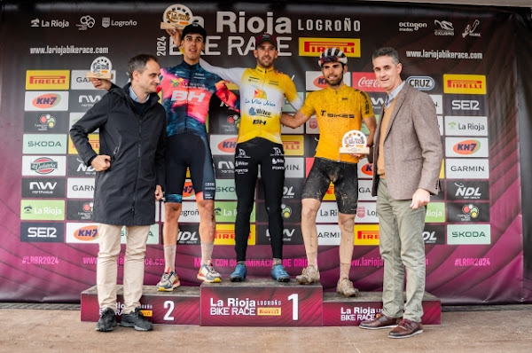 Felipe Orts y Txell Figueras, primeros líderes de La Rioja Bike Race 2024
