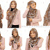 Cara Memakai Jilbab Segi Empat Beri Leopard Style