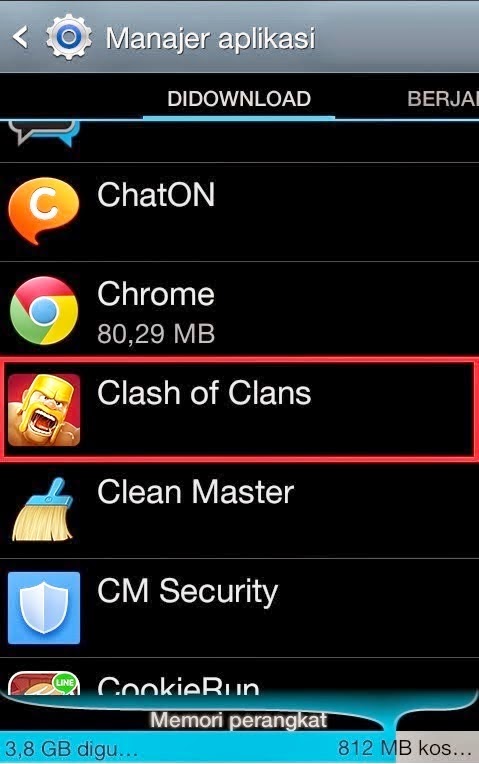 Aplikasi Clash of Clans