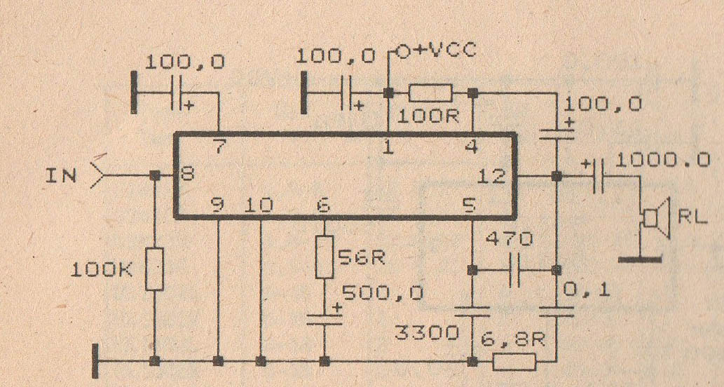 810 Amplifier Circuit Daigram - Tba8   10 Power Amplifier Circuit Diagram - 810 Amplifier Circuit Daigram