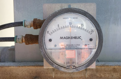 Differential Pressure between baghouse inlet and outlet