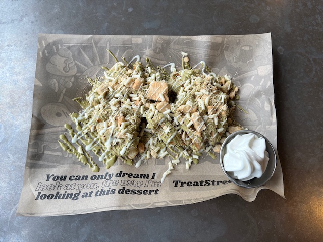 a plate of food on a table