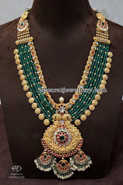 Beads Haram with Lakshmi Kasu 