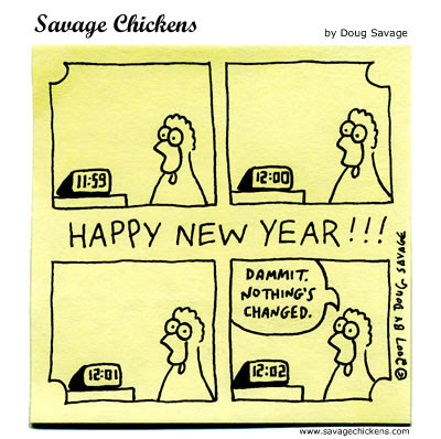 new years cartoon