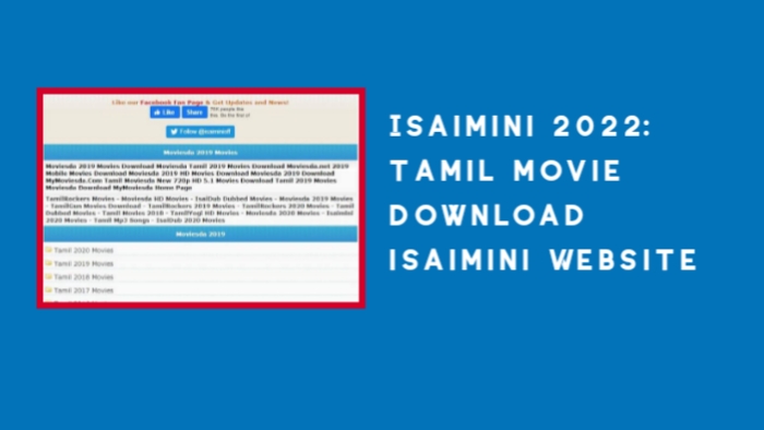 Isaimini 2022: Tamil Movie Download isaimini Website