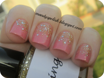 BadAss Polish Bling  Sassy Lacquer Tiger Lily Wears Pink