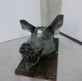 Skulptur Schwein