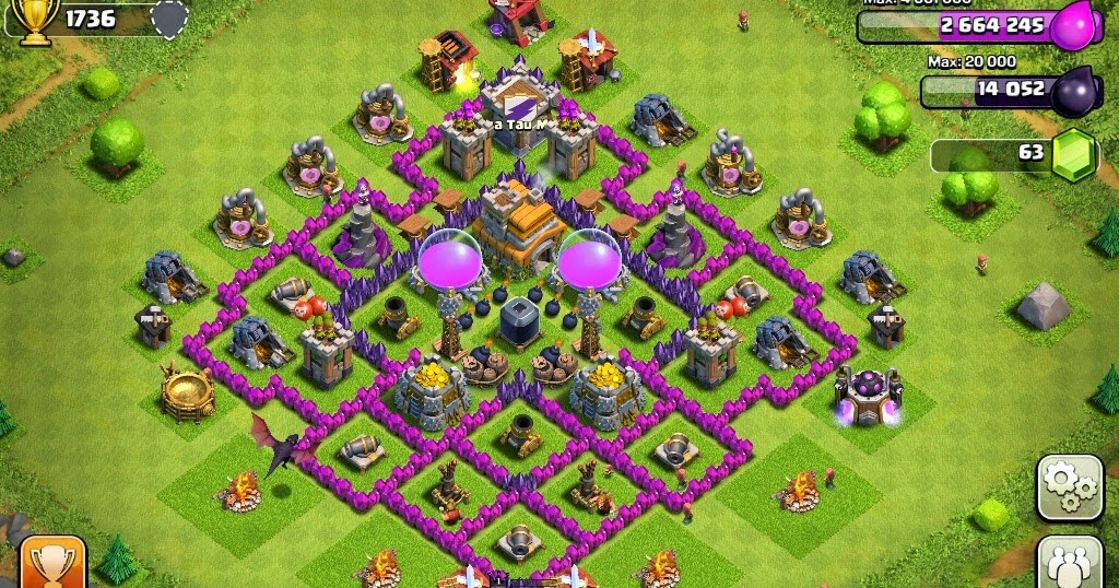 Clash Of Clans - Base pertahanan terbaik Town hall level 7  Clash of 