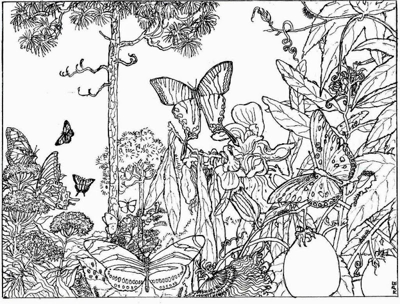 51+ Free Printable Coloring Pages For Adults Nature, Popular Concept!