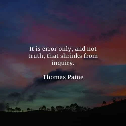 Famous quotes and sayings by Thomas Paine