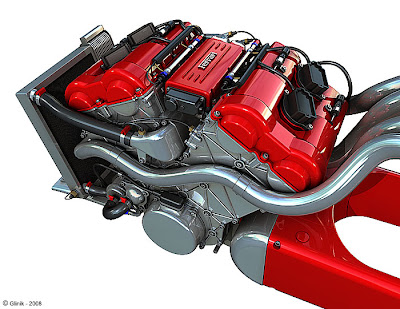 of a Ferrari motorcycle,